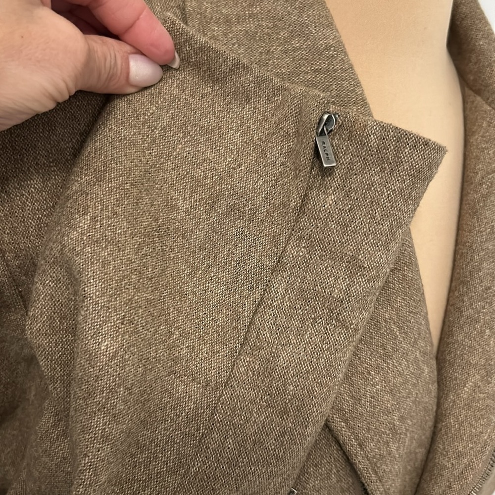 Ralph Lauren Virgin Wool Blend Moto Jacket - Picture 7 of 11